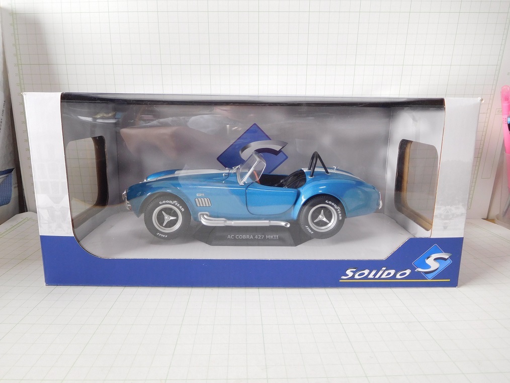 ブランドのギフト AC ◎ソリド 1/18 コブラ メタリックブルー MkⅡ 427