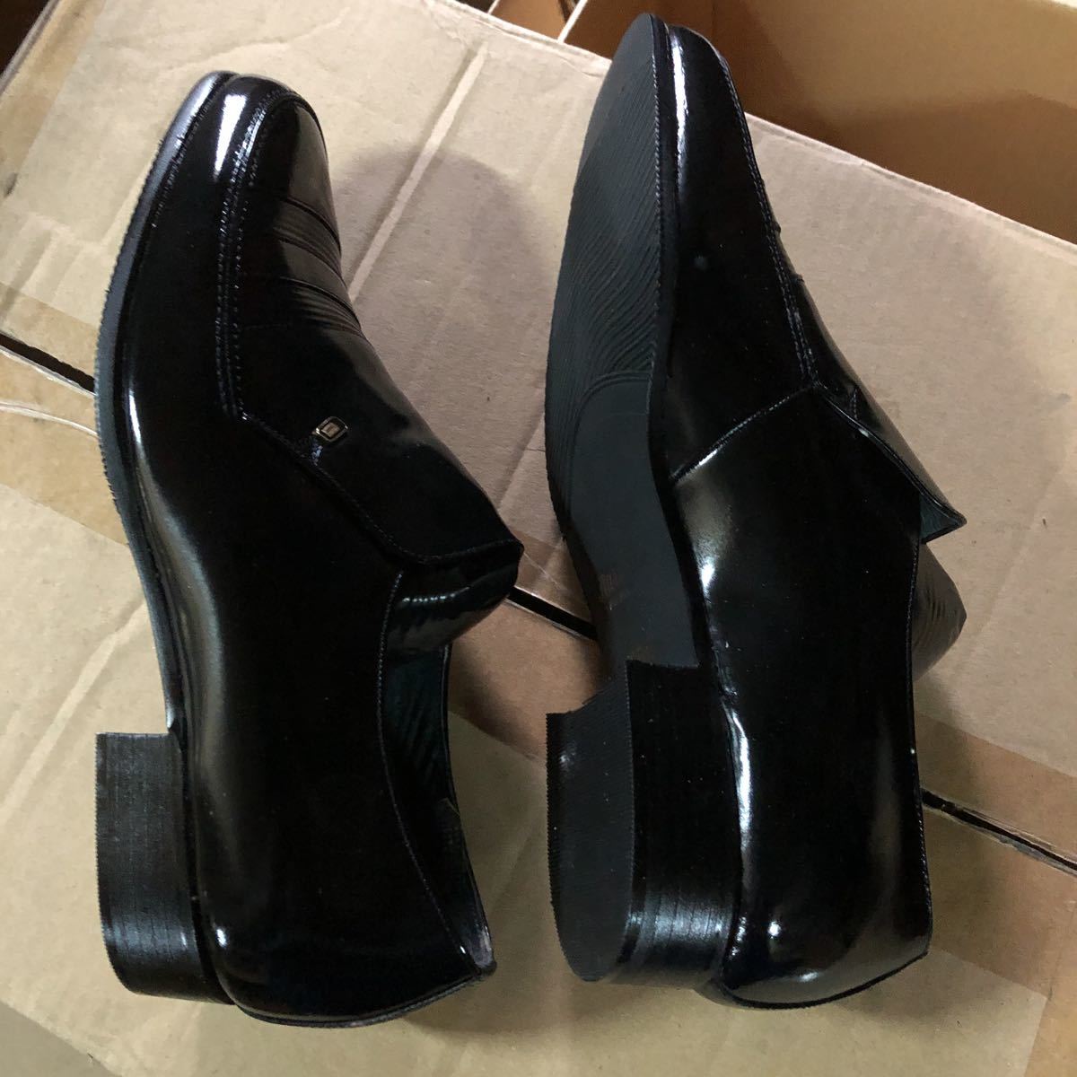 紳士皮靴 本皮 3E 25cm 黒色 7800円の品を2000円に_画像3