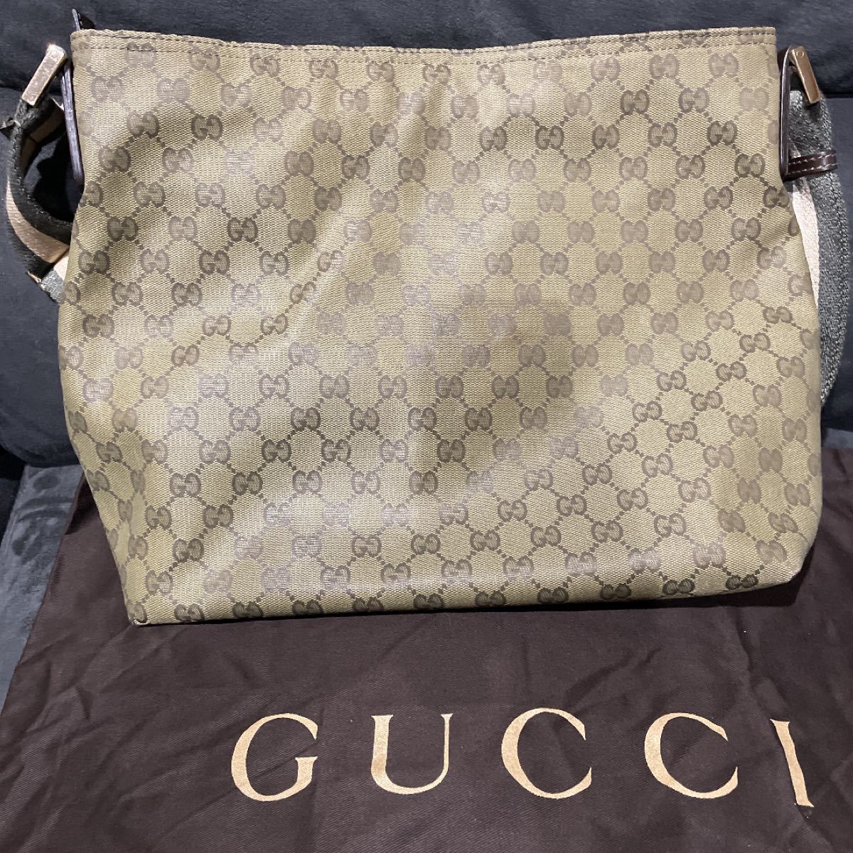 GUCCI  GG キャンバス シェリーライン ショルダーバッグ