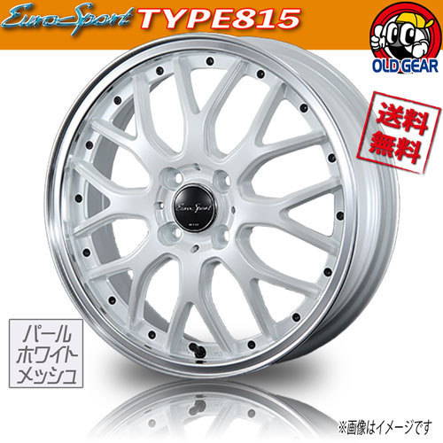  wheel new goods only one BLEST euro sport TYPE815 pearl white mesh 15 -inch 4H100 5J+45 dealer 4ps.@ buy free shipping 