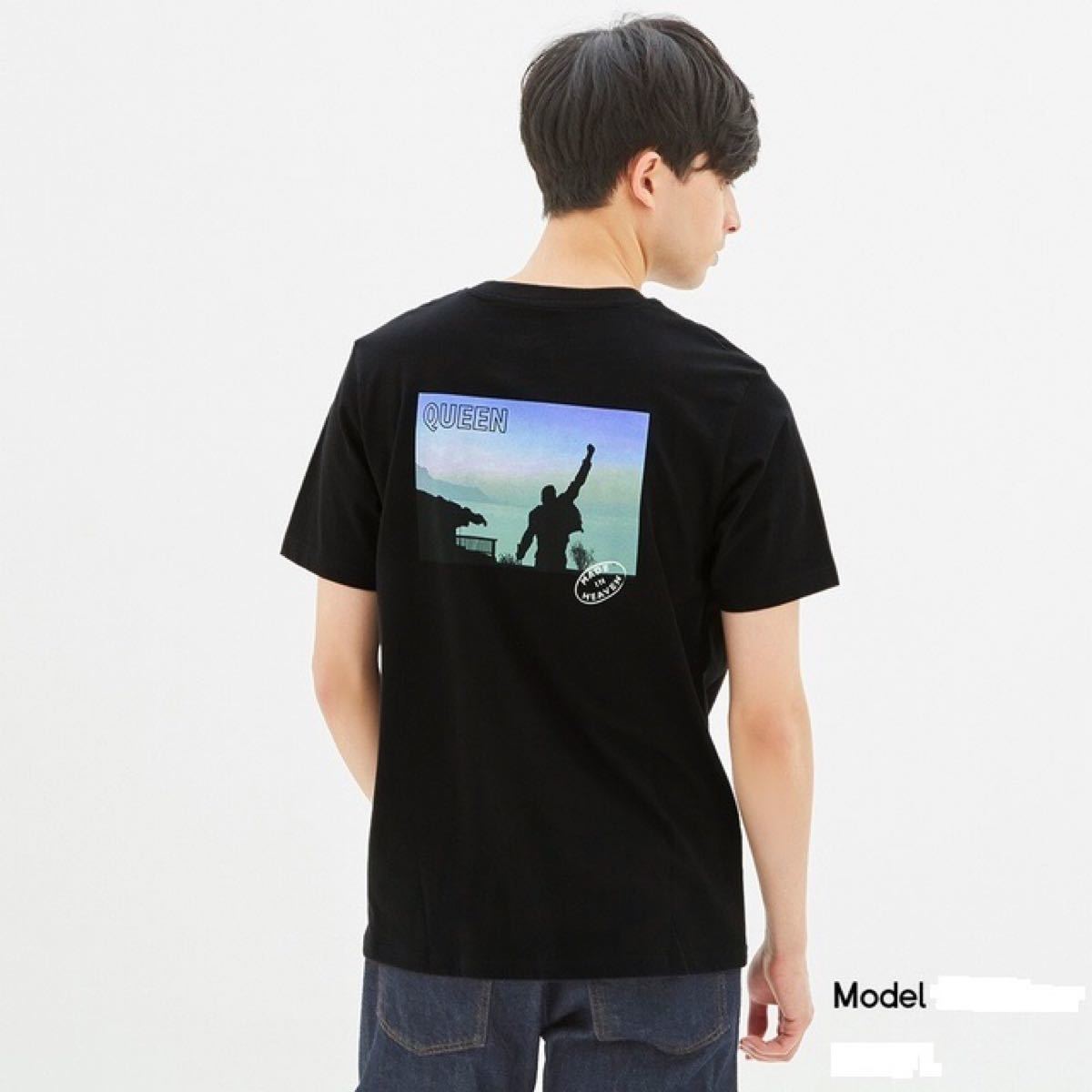 【新品】GU(ジーユー)×QUEEN(クイーン)コラボTシャツ ブラック