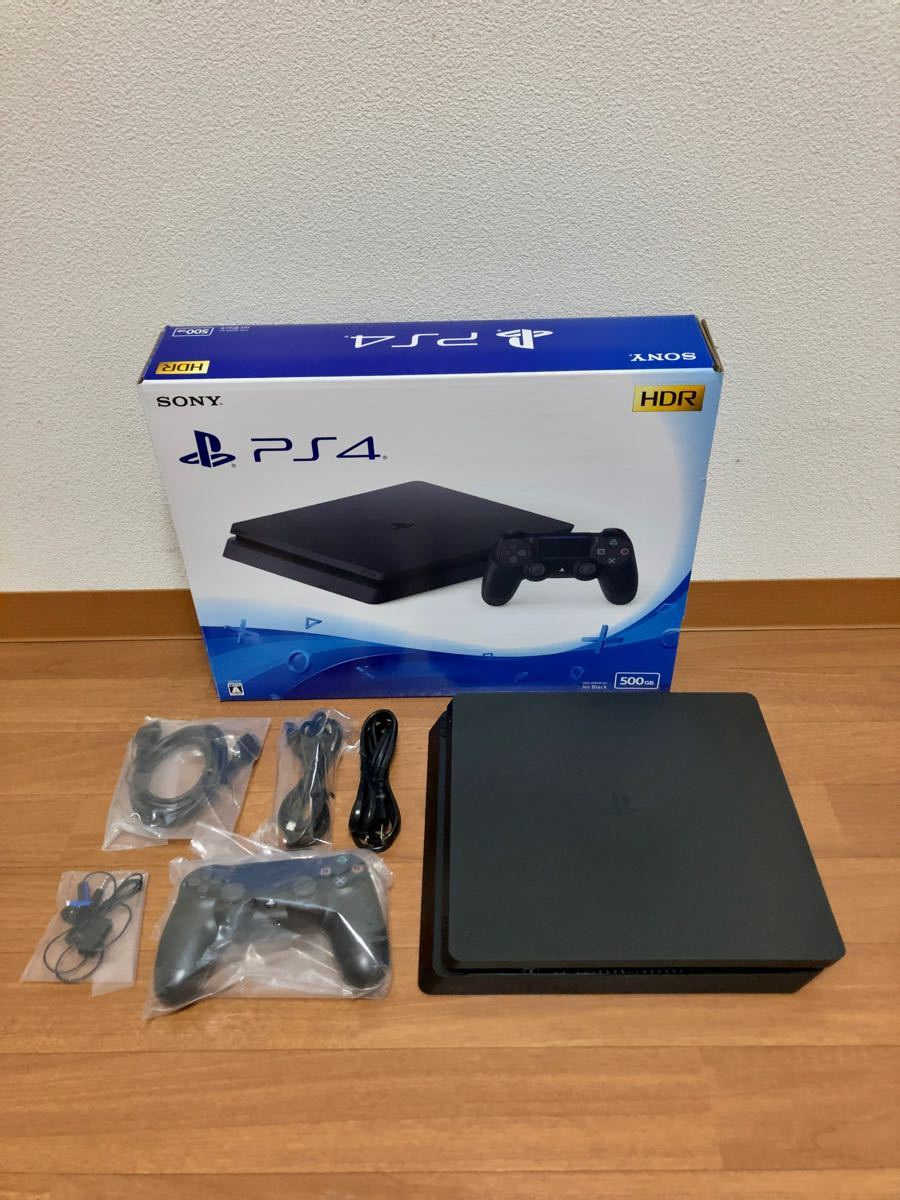 【ほぼ新品】PS4 CUH-220AB01 500GB ジェットブラック SSD換装済み★おまけあり