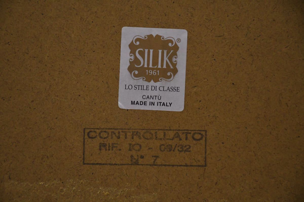 AHK181 イタリア最高峰 SILIK シリック IRIDE キングベッド フレーム マットレス セット 美品 ロココ様式 キングサイズ  ハンドペイント