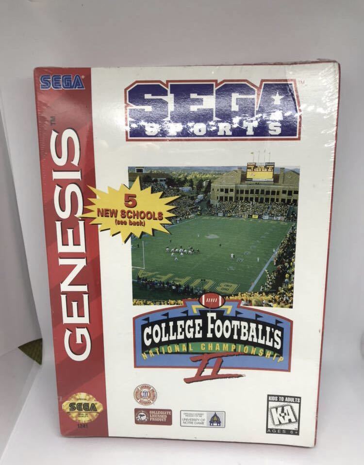 新品【College Football's National Championship II】北米版セガ ジェネシス用ソフト ④_画像1