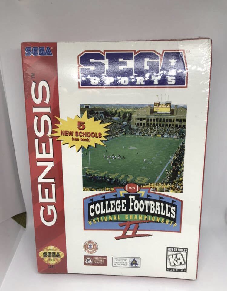 新品【College Football's National Championship II】北米版セガ ジェネシス用ソフト ⑩