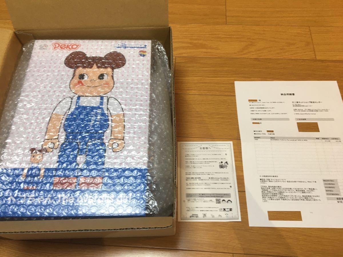 新品未開封 BE@RBRICK ペコちゃん The overalls girl 100% & 400