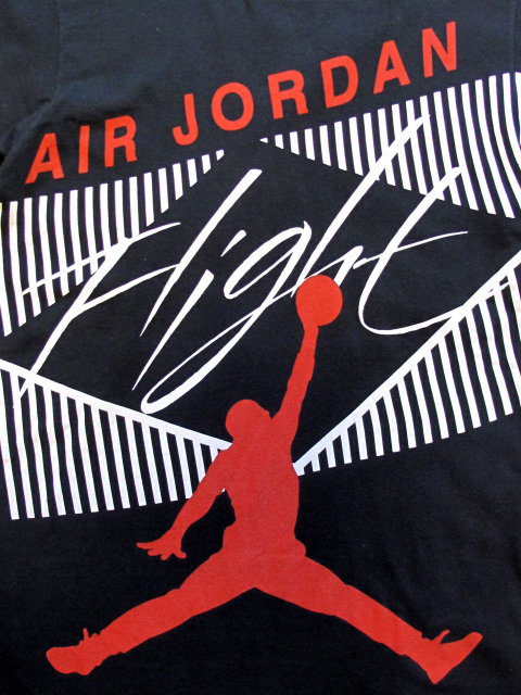 NIKE ナイキ AIR JORDAN エアジョーダン Flight ジャンプマン　ビックプリント Tシャツ NBAバスケブルズビンテージ マイケルジョーダン