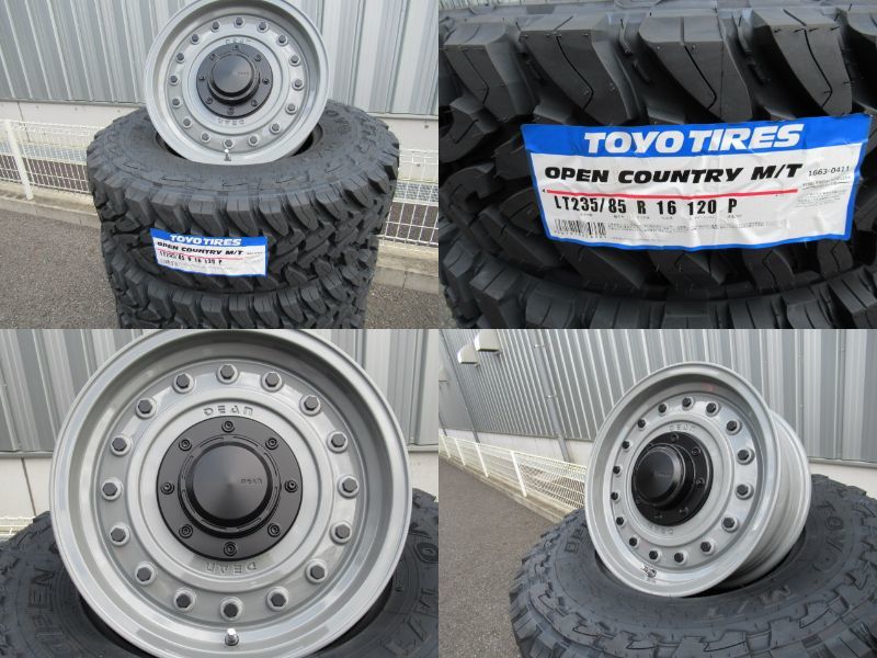 CRIMSON DEAN COLORADO スチールグレー 16x6.5J +23 6-139.7 TOYO OPEN COUNTRY M/T 235/85R16セット プラド サーフ ランクル ナロー_画像2