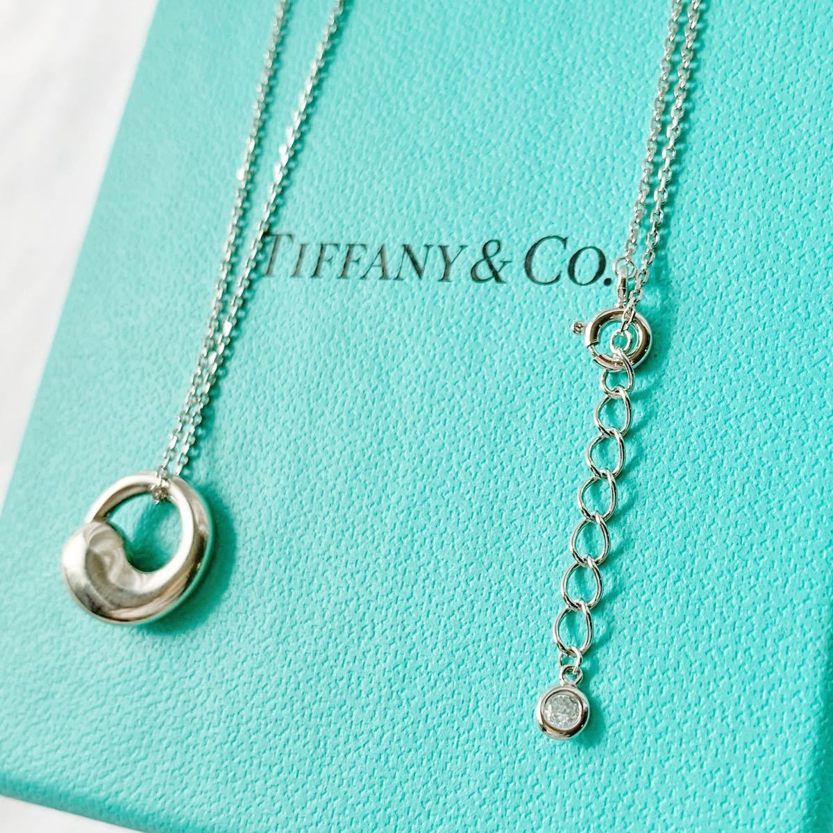 極美品　ティファニー　TIFFANY&Co. エターナルサークル　ネックレス　ペンダント