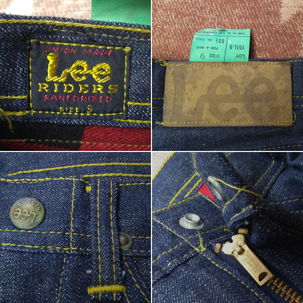 Dead-Stock 【Lee RIDERS】50s BOY'S 151L-B Denim Jeans / 50年代 デニム ジーンズ ライダース GRIPPER ヴィンテージ ビンテージ 40s60s_画像9