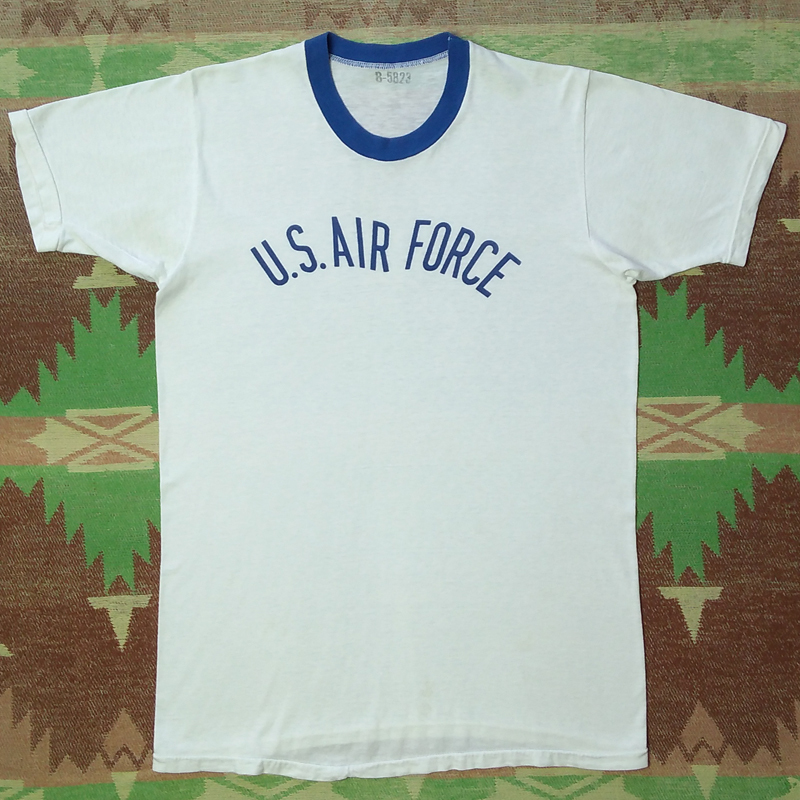 染み込みプリント 【US AIR FORCE】70s Print T-Shirt 70年代 Tシャツ USエアフォース USAFA USAF ヴィンテージ ミリタリー 米軍実物60s80sの画像2