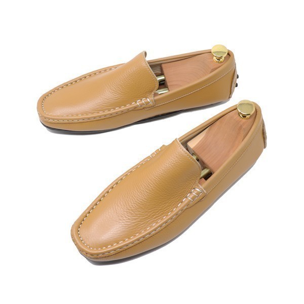 極美品 TOD´S ドライビングシューズ ネイビー 37 1/2サイズ-