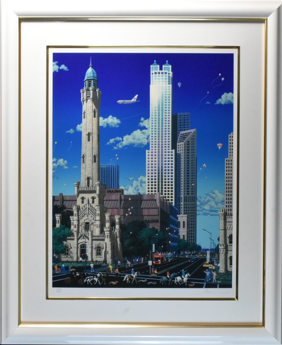 未使用品 【真作】佐々木美山/猛虎雪中図/掛軸☆宝船☆O-567 J