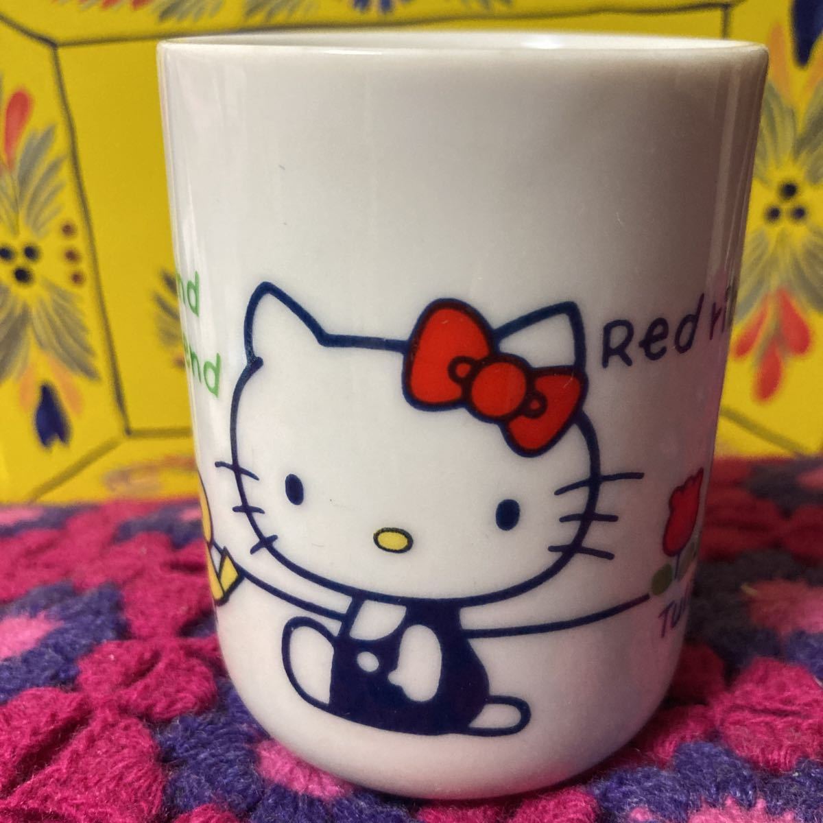  super-rare Showa Retro Sanrio 1976 year Hello Kitty teacup 