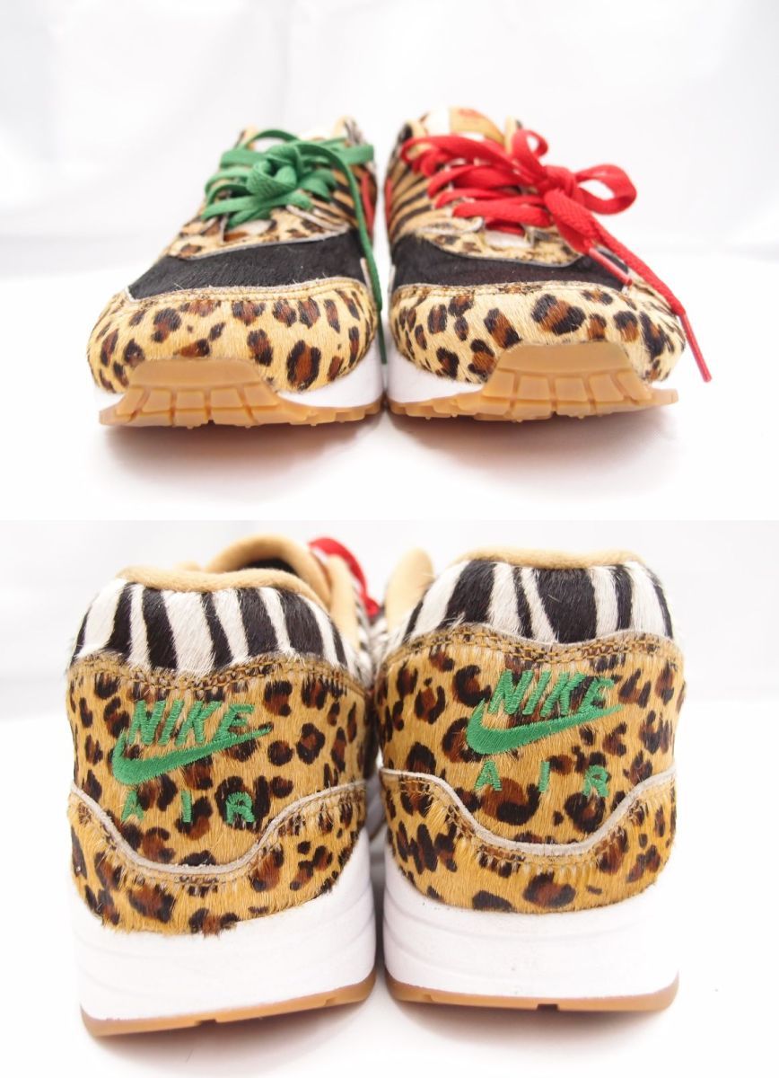 箱付き NIKE ナイキ AIR MAX 1 DLX atmos Animal Pack2.0 AQ0928-700 SIZE:26cm スニーカー 靴 中古 メンズ △WT2173_画像5