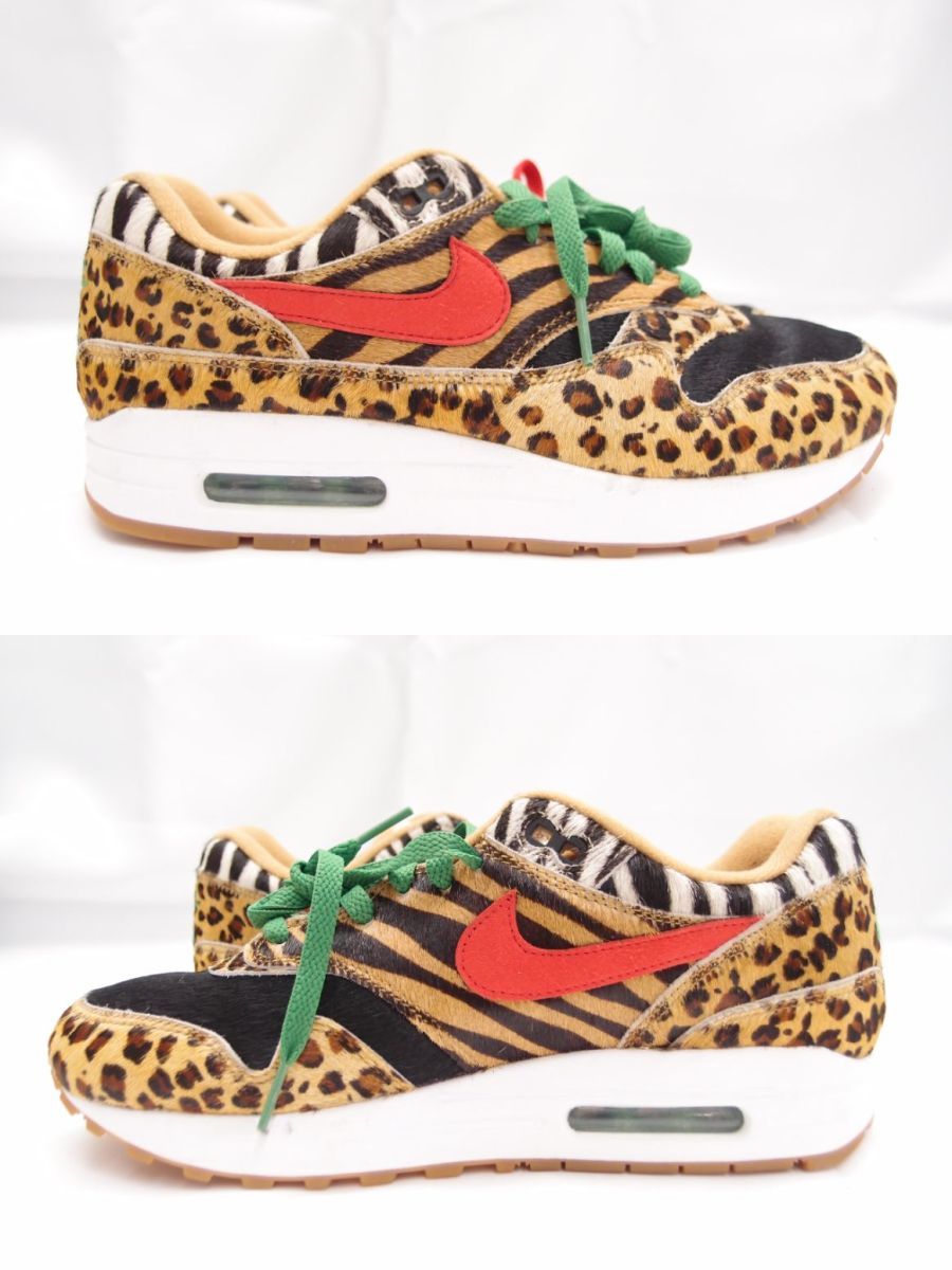 箱付き NIKE ナイキ AIR MAX 1 DLX atmos Animal Pack2.0 AQ0928-700 SIZE:26cm スニーカー 靴 中古 メンズ △WT2173_画像4