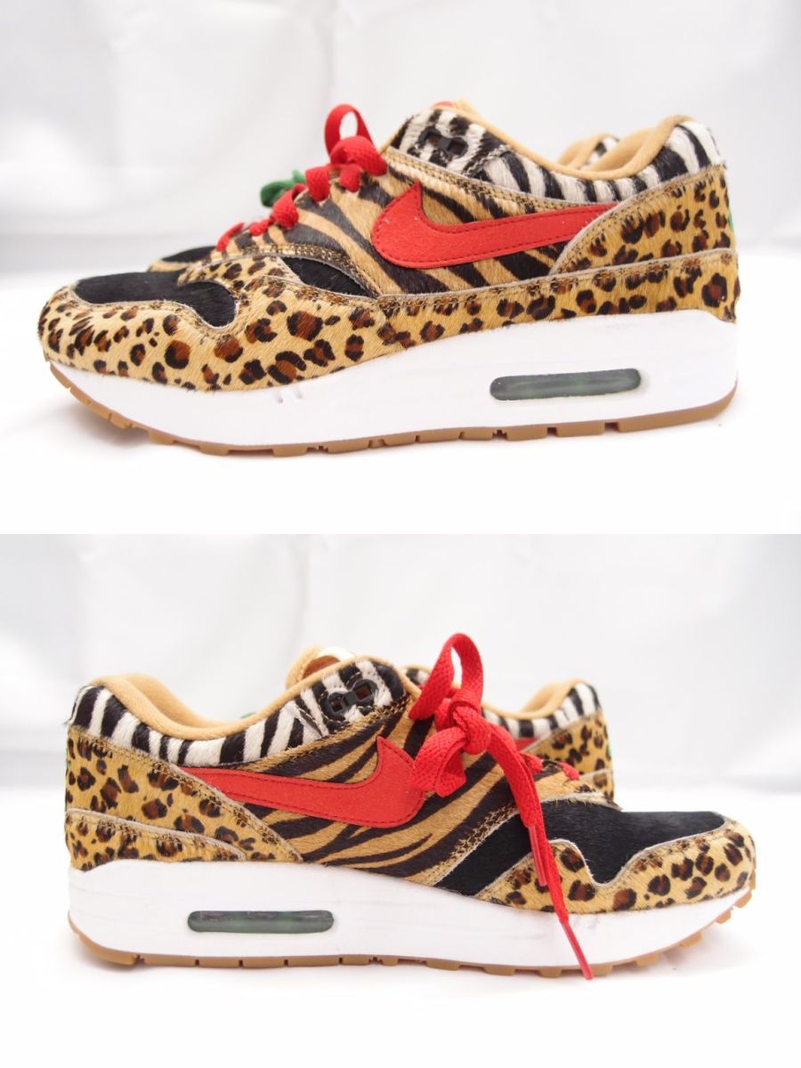 箱付き NIKE ナイキ AIR MAX 1 DLX atmos Animal Pack2.0 AQ0928-700 SIZE:26cm スニーカー 靴 中古 メンズ △WT2173_画像3