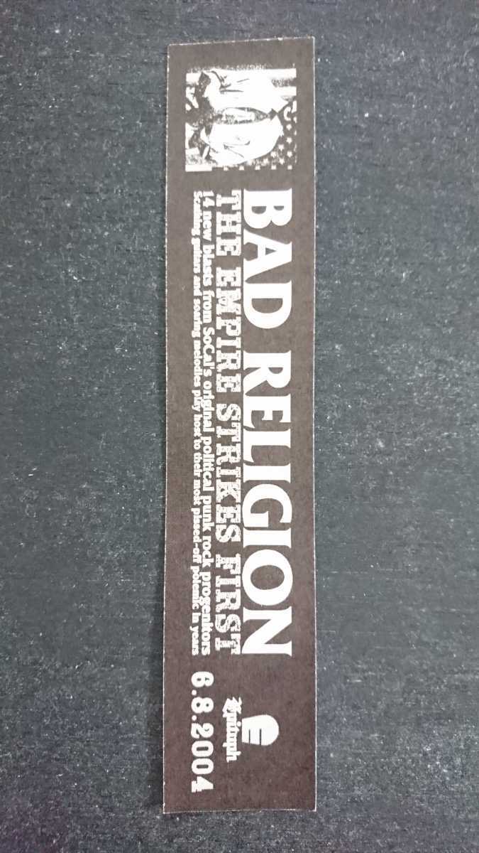 貴重!!2004年当時物BAD RELIGION 「THE EMPIRE STRIKES FIRST」エラーロゴステッカー1枚+通常ロゴステッカー1枚 未使用/バッド・レリジョン_画像7