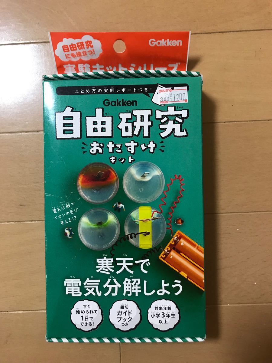 新品「自由研究おたすけキット 寒天で電気分解しよう」　夏休み　自由研究　宿題