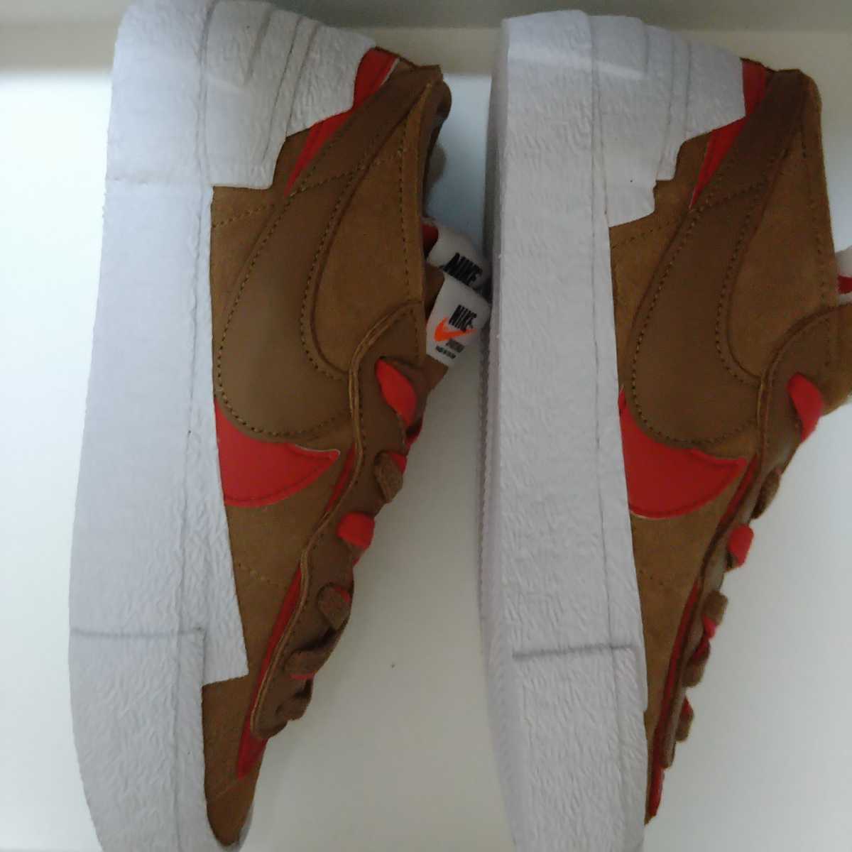 NIKE sacai blazer low ナイキ サカイ スニーカー 限定品 コラボ 25cm_画像2