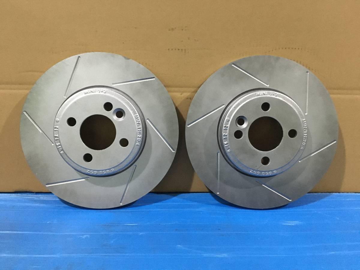 * ABA-MF16S BMW MINI Cooper S AT grinding settled slit processing original front rear disk rotor for 1 vehicle B-1547