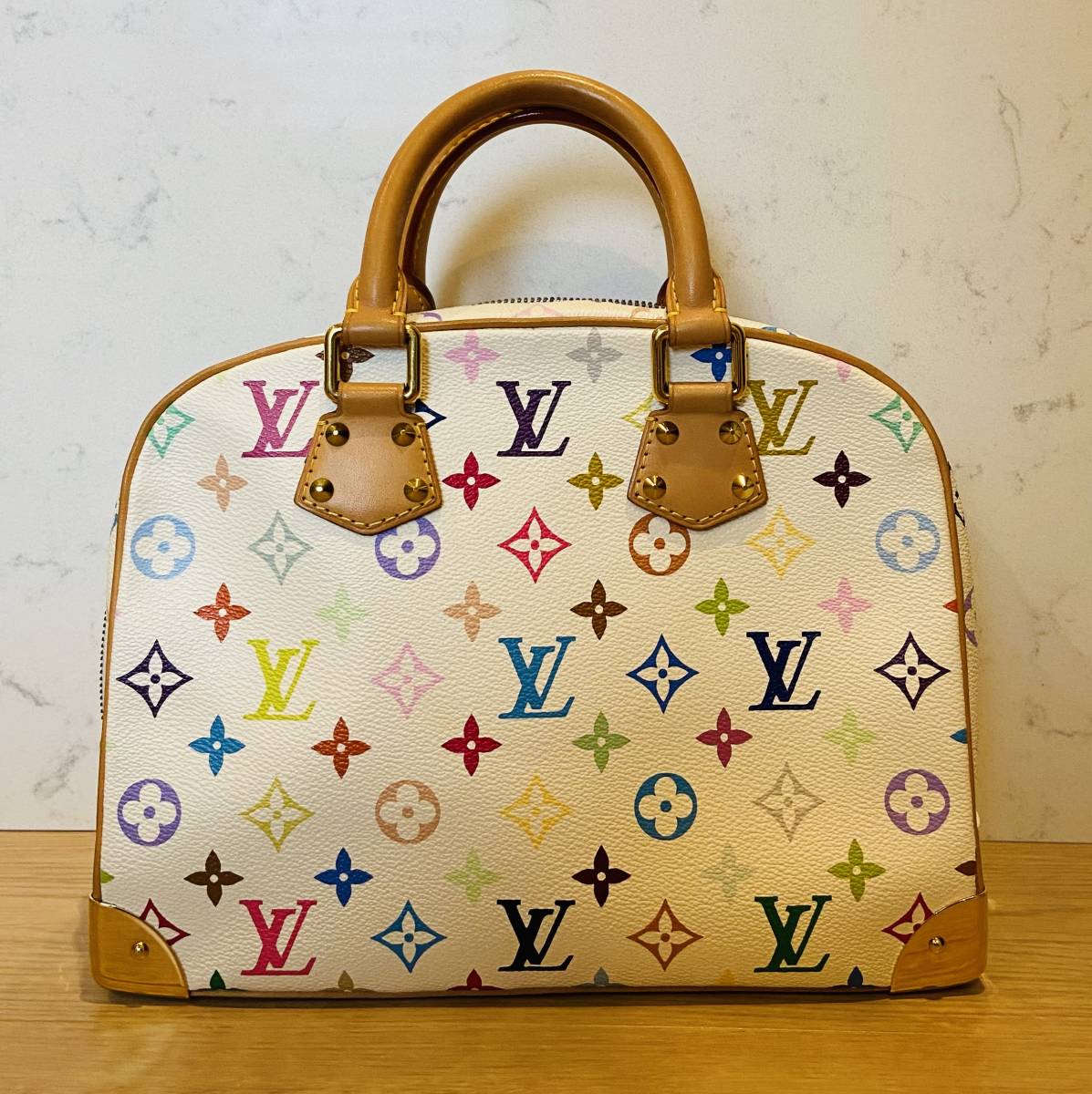 LOUIS VUITTON ★モノグラム★ルイ ヴィトン★ マルチカラー★ トゥルーヴィル★ブロン★廃番品★M92663★3回使用★表参道路面店購入品_画像3