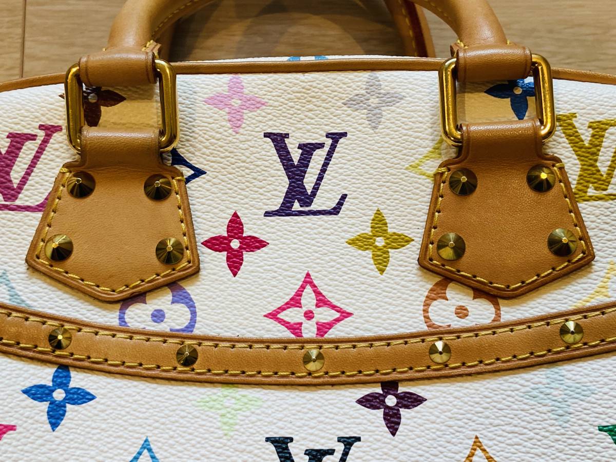 LOUIS VUITTON ★モノグラム★ルイ ヴィトン★ マルチカラー★ トゥルーヴィル★ブロン★廃番品★M92663★3回使用★表参道路面店購入品_画像6