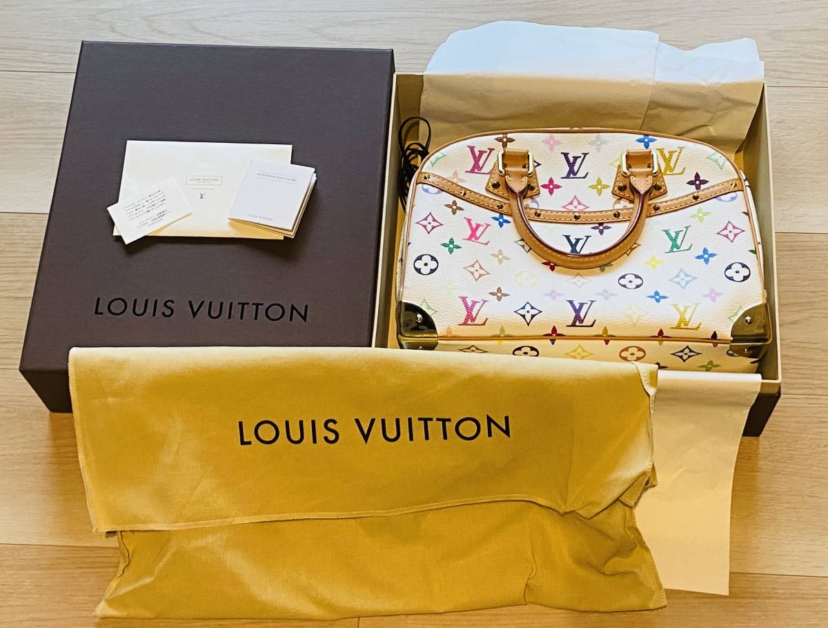 LOUIS VUITTON ★モノグラム★ルイ ヴィトン★ マルチカラー★ トゥルーヴィル★ブロン★廃番品★M92663★3回使用★表参道路面店購入品_画像1