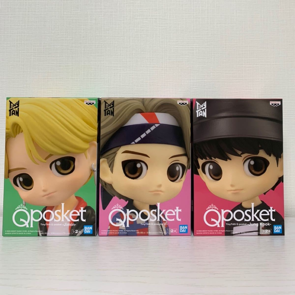 BTS TinyTAN QposketマンネラインBタイプ ジミン、テテ、グク3個セット