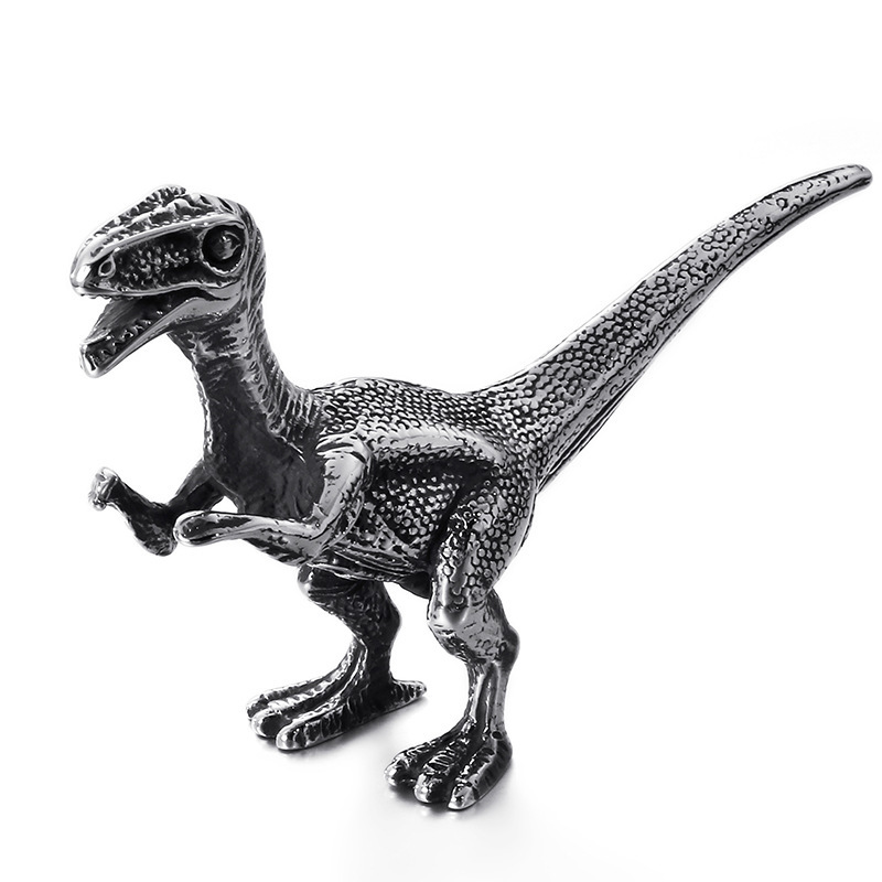 PW 61954 精良SUS316L製 精巧な作り 恐竜 ティラノサウルス ダイナソー dinosaur 工芸品 条件付送料無料_画像3