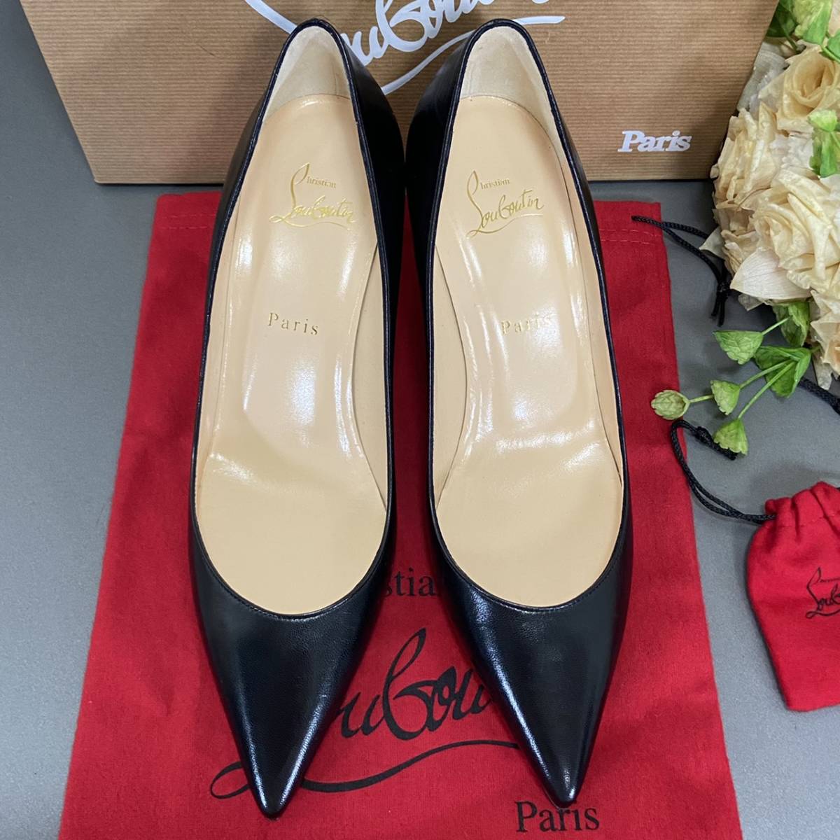 ヤフオク! - 新品 箱袋替えゴム付き Christian Louboutin ク...