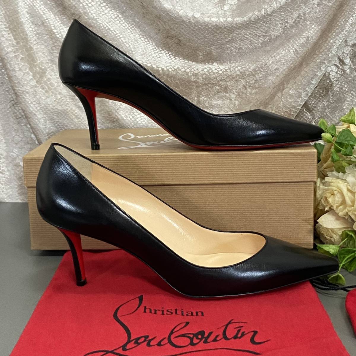 ヤフオク! - 新品 箱袋替えゴム付き Christian Louboutin ク...