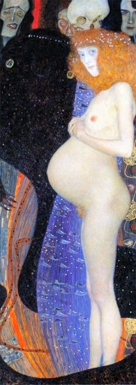 希望 I クリムト　Gustav klimt 手描き油絵複製画　模写　レプリカ 肉筆絵画_画像1