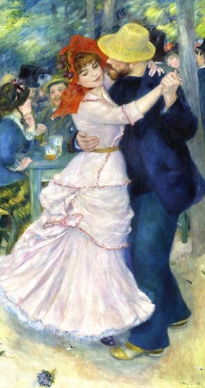 ブージヴァルのダンス ルノワール Pierre Auguste Renoir 手描き油絵