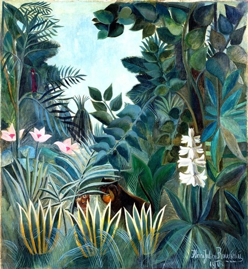 通販卸値 赤道上のジャングル アンリ ルソー Henri Rousseau 手描き油絵複製画 模写 レプリカ 肉筆絵画 激安新作 Www Coldwellbankersamara Com