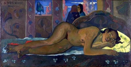 ネヴァモア ポール・ゴーギャン　Paul Gauguin 手描き油絵複製画　模写　レプリカ 肉筆絵画