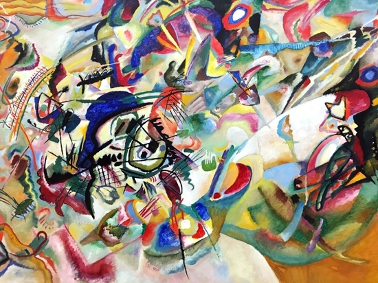 人気デザイナー Composition 肉筆絵画 手描き油絵複製画　模写　レプリカ Kandinsky カンディンスキー　Wassily VII 抽象画