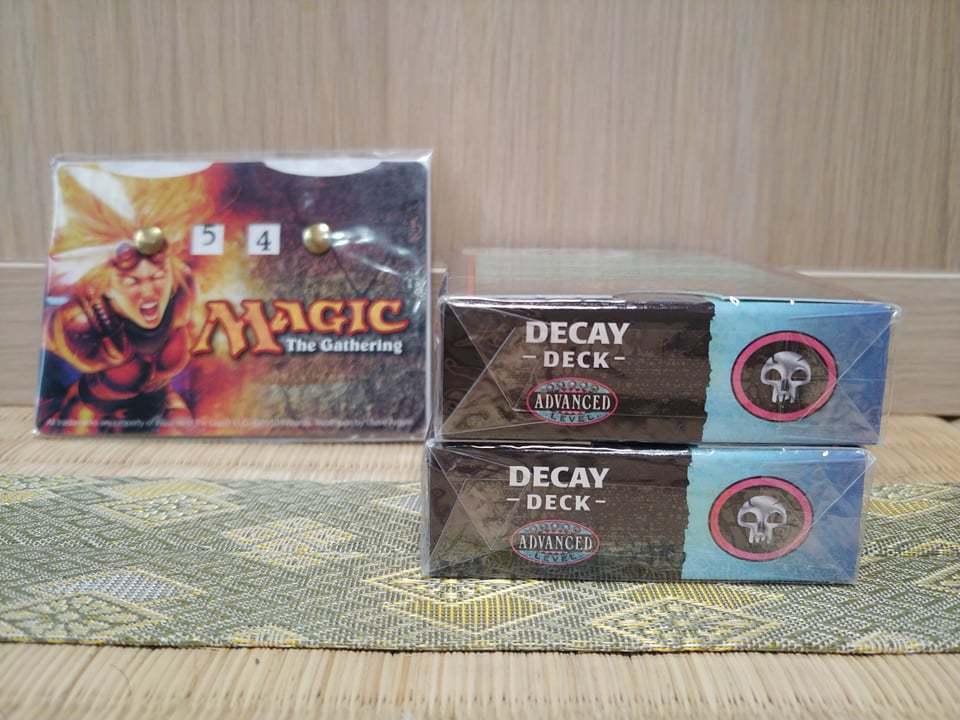  overseas edition 2001 year Magic the Gathering Advance Decay Decks + Game Marker B new goods unopened rare 