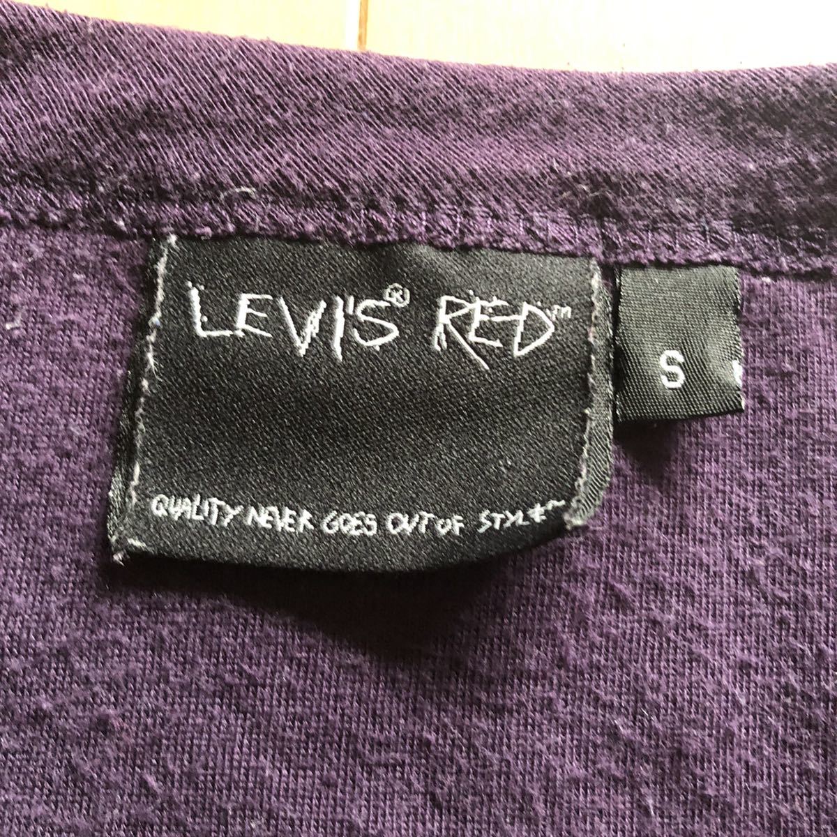 LEVI'S RED Tシャツ Sサイズ パープル LVC リーバイス レッド 501 505 506 507 ヴィンテージ_画像2