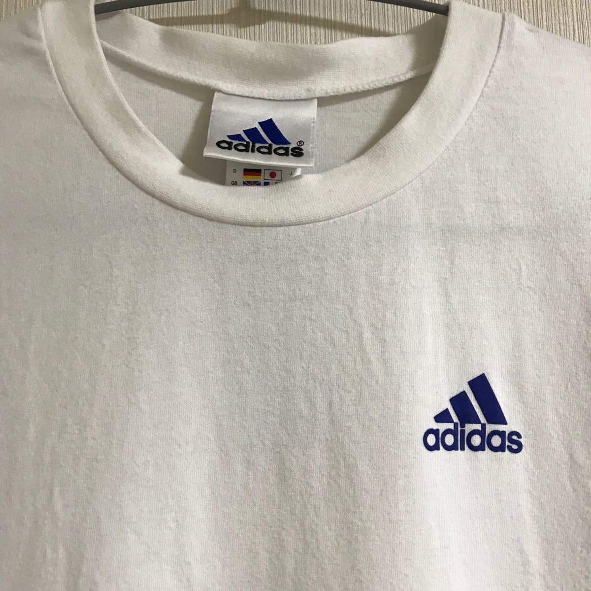 adidas アディダス Tシャツ 白 半袖Tシャツ ワンポイント