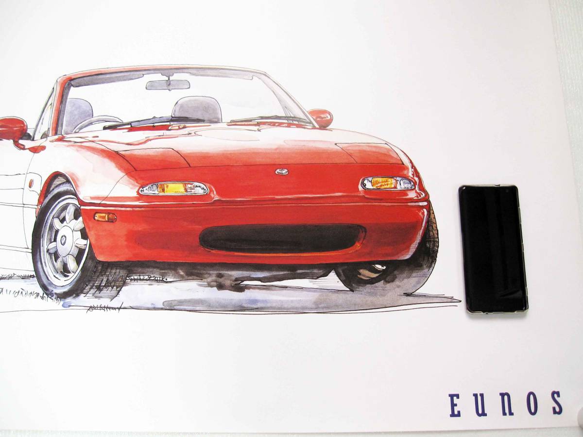 [ unused ] Mazda Eunos Roadster dealer for display BOW design super large B1 size poster NA NB NCEC NC ND