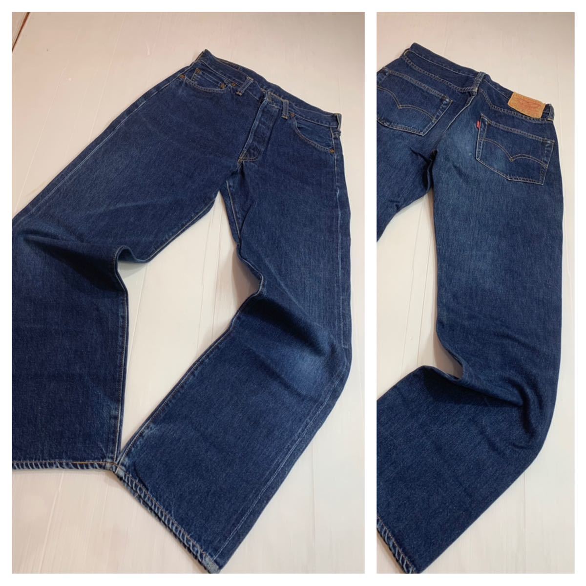 1950'sヴィンテージ LEVI'Sリーバイス　1955501XX バレンシアUSA製復刻デニム　レプリカジーンズ W30L36約72cm LVC LEVIS