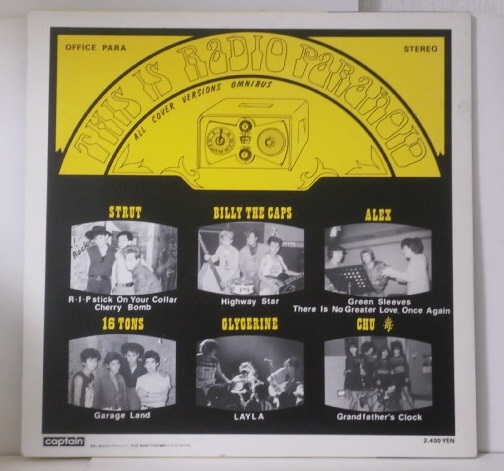 VA THIS IS RADIO PARANOID キャプテンレコード LP CAP-0079-L ネオロカ パンク ラスティック BILLY THE CAPS 16TONS CHU毒 GLYCERINE _画像2