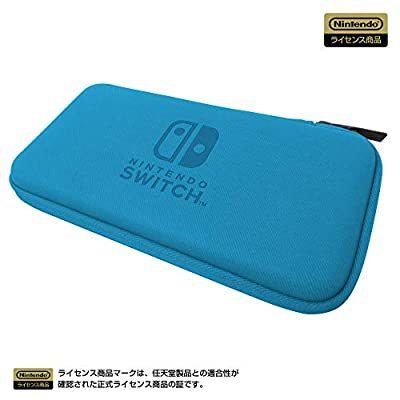 【任天堂ライセンス商品】スリムハードポーチfor Nintendo Switch Lite ブルー 【Nintendo Switch Lite対応】/Switch(新品)_画像1