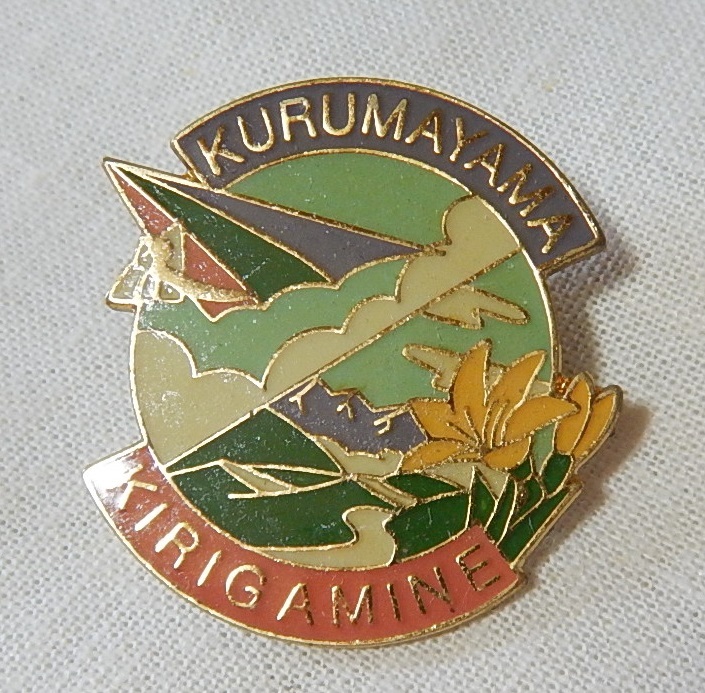  prompt decision hang glider fog ke. car mountain height . lily pin badge top and bottom 30mm