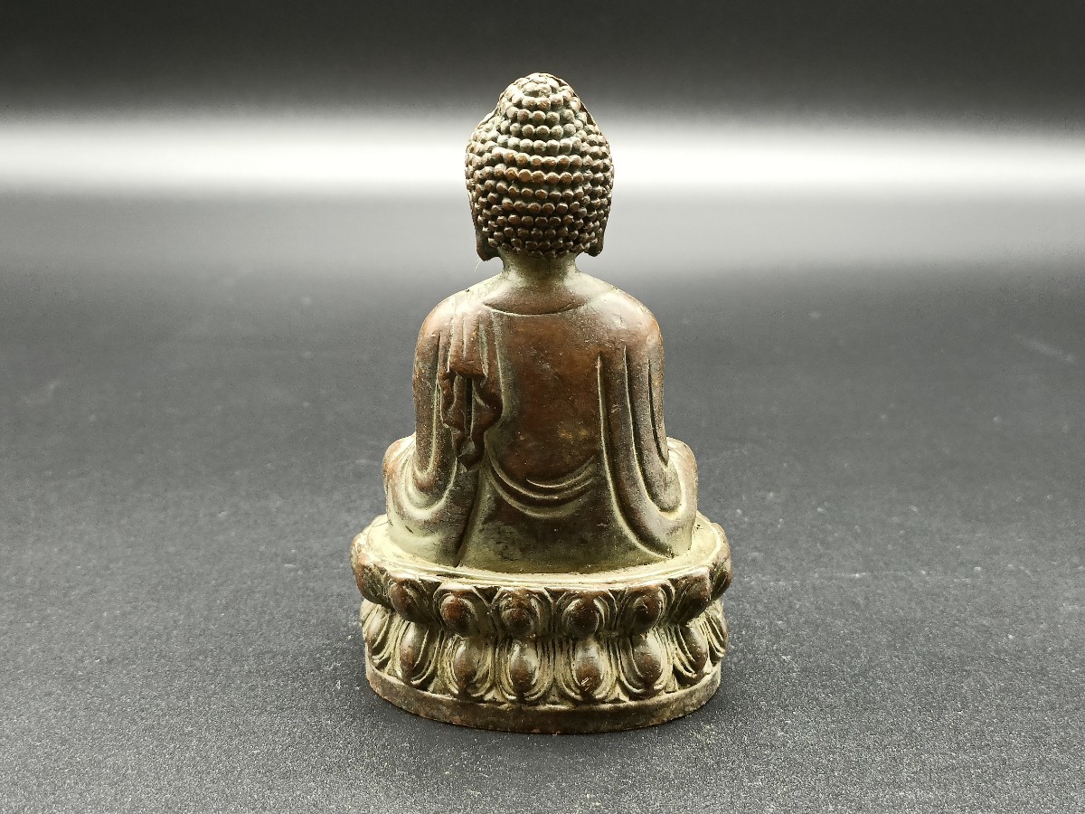 銅製 置物 金工 仏教美術 仏像 釋迦 摩尼｜PayPayフリマ