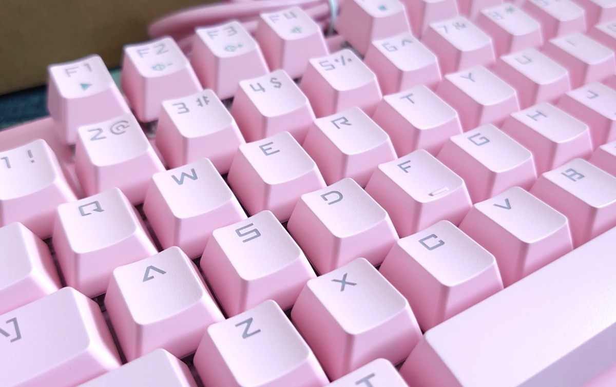 【未使用】AiJAZZ×NACODEX 茶軸 メカニカルキーボード  桜ピンク