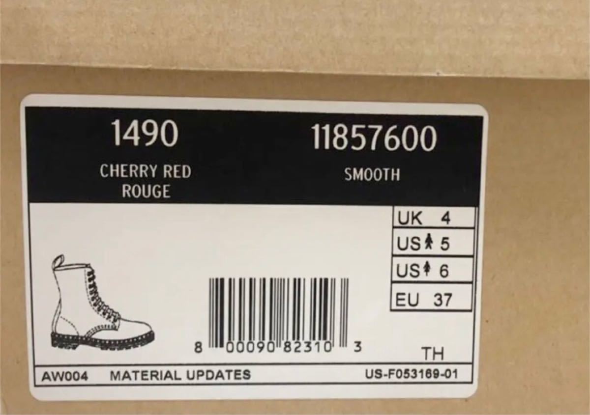 ☆Dr.Martens ドクターマーチン 10ホール チェリーレッド UK4☆ | www