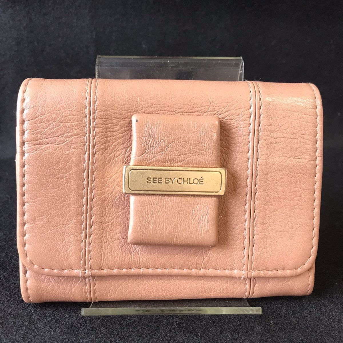 SEE BY CHLOE シーバイクロエ 名刺入れ カードケース コインケース 小銭入れ 財布 ロゴ金具 レディース 本革 レザー ロジータ ベージュ(財布)|売買されたオークション情報、yahooの商品情報をアーカイブ公開 - オークファン(aucfan.com)
