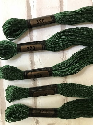 コスモ　COSMO　刺繍糸　10本　④自宅保管品　10本　286（5本）・320（5本）の計10本_画像5